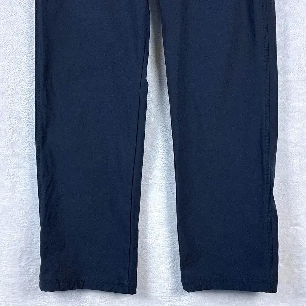 Prana Pants Mens M Black Zion Nylon Stretch Belted Performance Hiking Outdoors